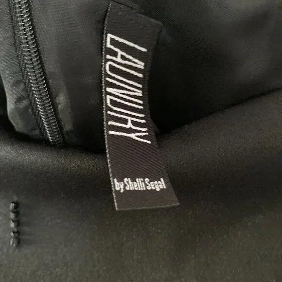 Laundry By Shelli Segal Pencil Skirt Black Size 6 Beaded - Picture 4 of 5